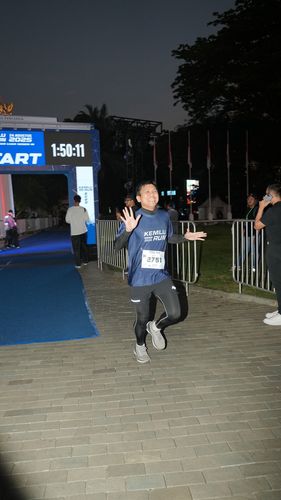 Race photo from KEMLU RUN 2025