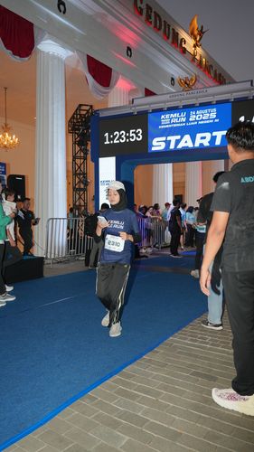 Race photo from KEMLU RUN 2025