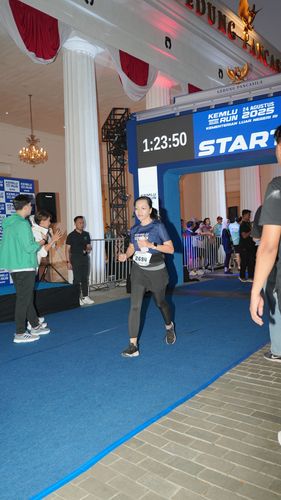 Race photo from KEMLU RUN 2025