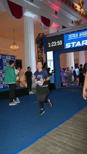 Race photo from KEMLU RUN 2025