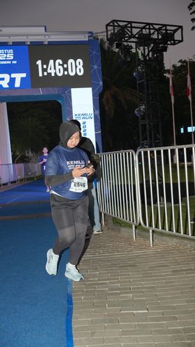 Race photo from KEMLU RUN 2025