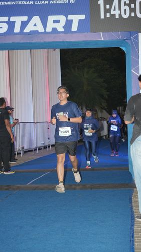 Race photo from KEMLU RUN 2025