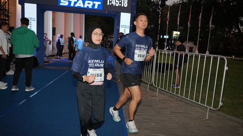 Race photo from KEMLU RUN 2025