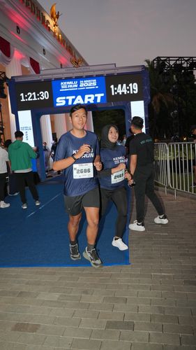 Race photo from KEMLU RUN 2025