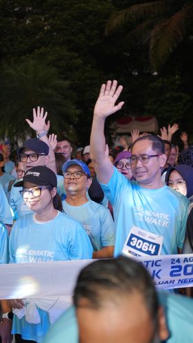 Race photo from KEMLU RUN 2025