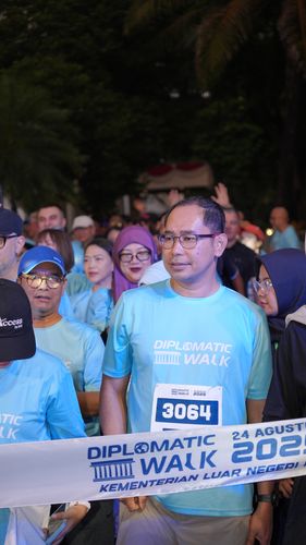 Race photo from KEMLU RUN 2025