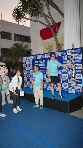 Race photo from KEMLU RUN 2025