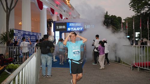 Race photo from KEMLU RUN 2025