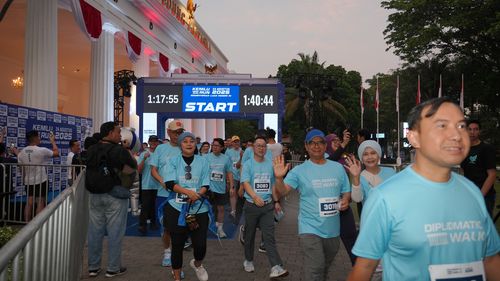 Race photo from KEMLU RUN 2025