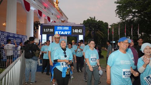 Race photo from KEMLU RUN 2025