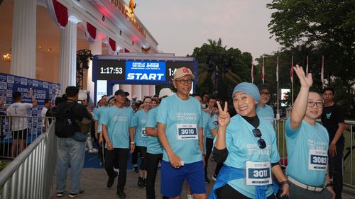 Race photo from KEMLU RUN 2025