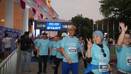 Race photo from KEMLU RUN 2025