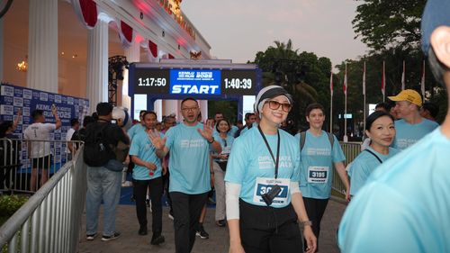 Race photo from KEMLU RUN 2025