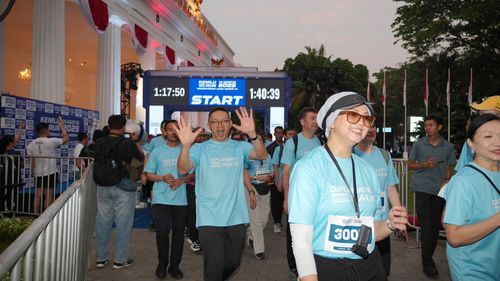 Race photo from KEMLU RUN 2025