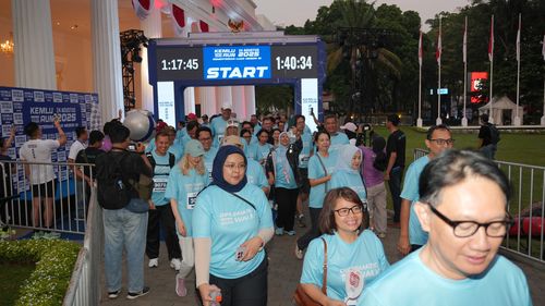 Race photo from KEMLU RUN 2025