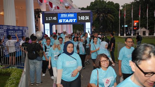 Race photo from KEMLU RUN 2025