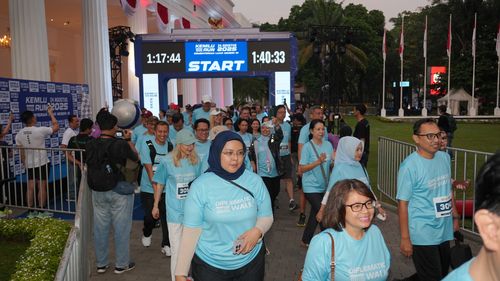 Race photo from KEMLU RUN 2025