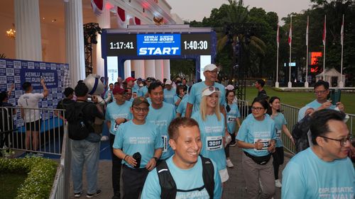 Race photo from KEMLU RUN 2025