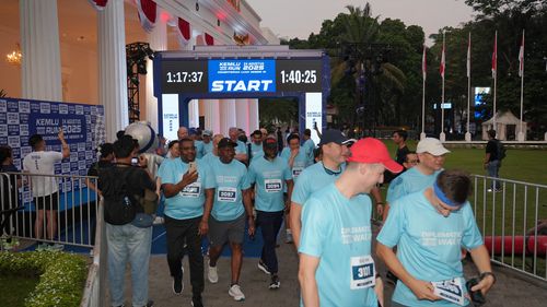 Race photo from KEMLU RUN 2025