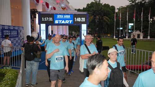 Race photo from KEMLU RUN 2025