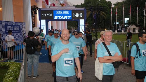 Race photo from KEMLU RUN 2025