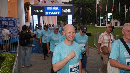 Race photo from KEMLU RUN 2025