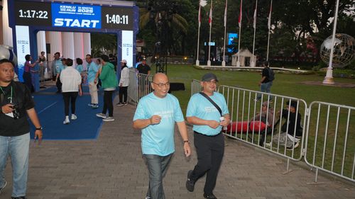 Race photo from KEMLU RUN 2025