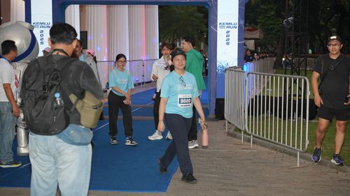 Race photo from KEMLU RUN 2025