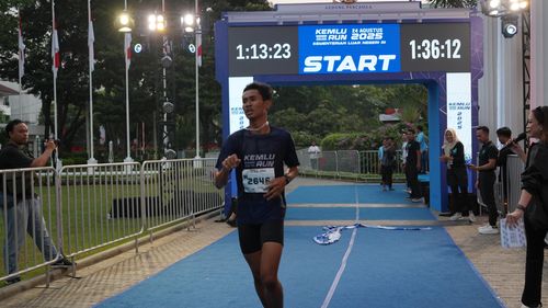 Race photo from KEMLU RUN 2025