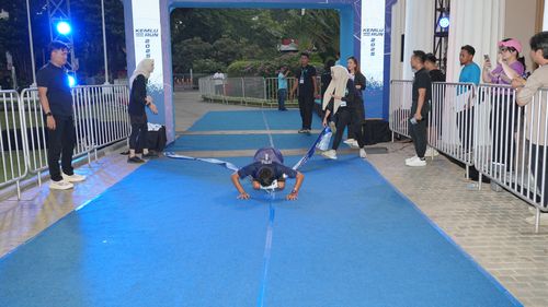 Race photo from KEMLU RUN 2025