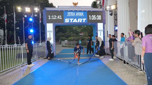 Race photo from KEMLU RUN 2025