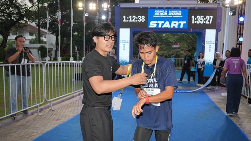 Race photo from KEMLU RUN 2025