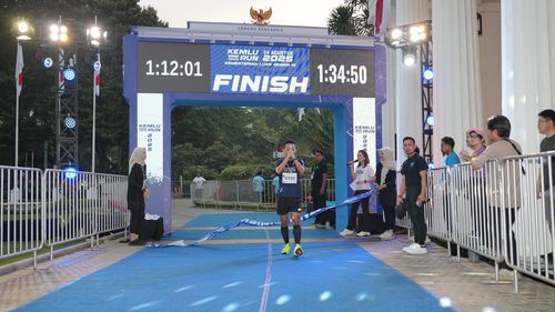 Race photo from KEMLU RUN 2025