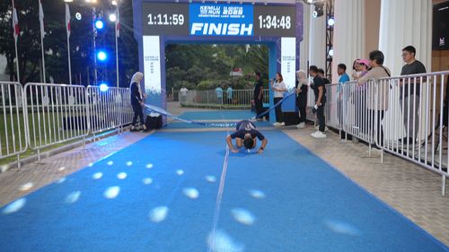 Race photo from KEMLU RUN 2025