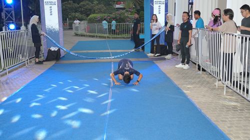 Race photo from KEMLU RUN 2025