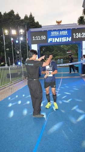 Race photo from KEMLU RUN 2025