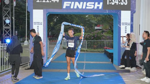 Race photo from KEMLU RUN 2025