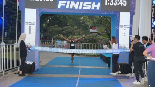 Race photo from KEMLU RUN 2025
