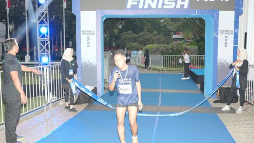 Race photo from KEMLU RUN 2025