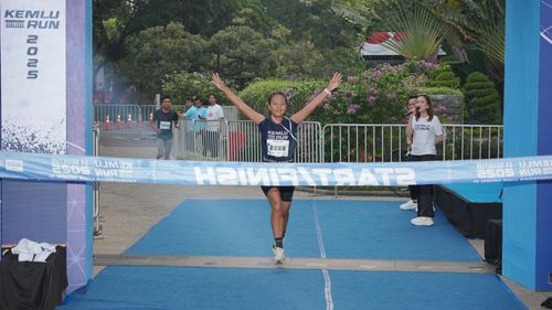 Race photo from KEMLU RUN 2025