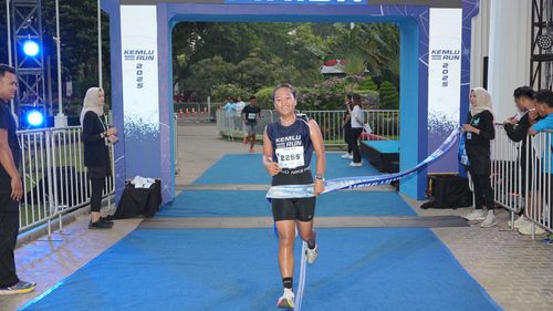 Race photo from KEMLU RUN 2025