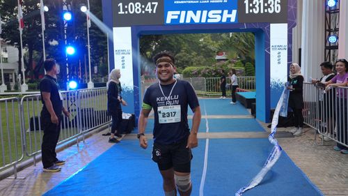 Race photo from KEMLU RUN 2025