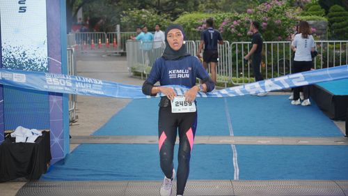 Race photo from KEMLU RUN 2025