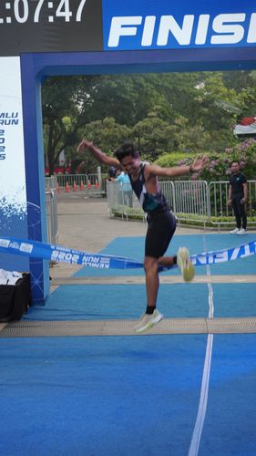 Race photo from KEMLU RUN 2025