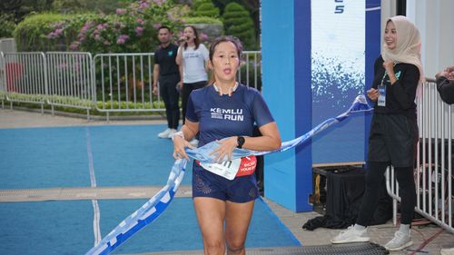 Race photo from KEMLU RUN 2025