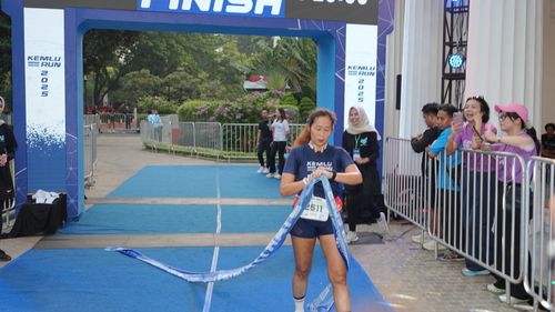 Race photo from KEMLU RUN 2025