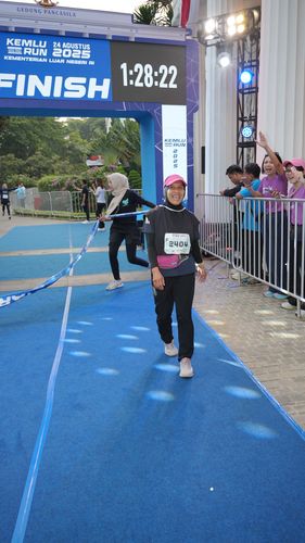 Race photo from KEMLU RUN 2025