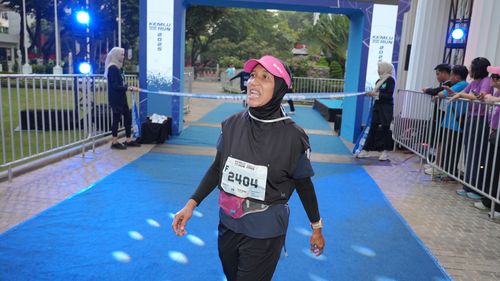 Race photo from KEMLU RUN 2025