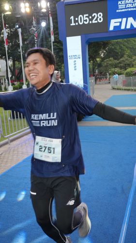Race photo from KEMLU RUN 2025