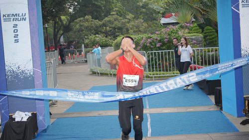 Race photo from KEMLU RUN 2025